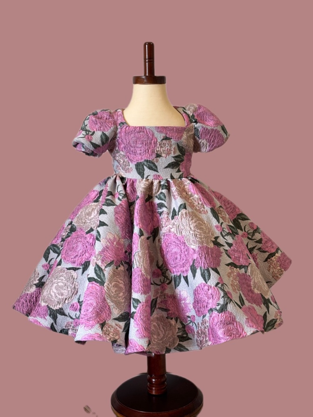 Formal Dress floral pattern